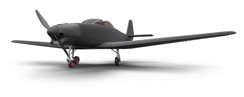 Ein Junkers A60 Flugzeug in einer Deep-Black Lackierung